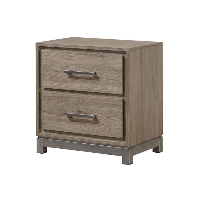 Crown Mark River Two Drawers Nightstand CRW-B3150-2