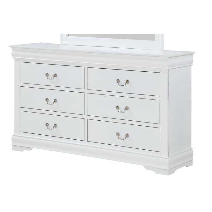 Crown Mark Louis Philip White Dresser CRW-B3650-1