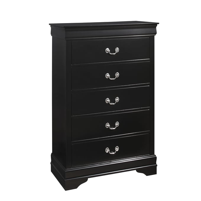 Crown Mark LOUIS PHILIPPE CHERRY 5 DRAWER CHEST