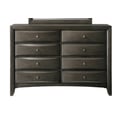 EMILY DRESSER 8 DRAWERS GREY