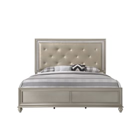 Crown Mark Lila Champagne Gold King Bed