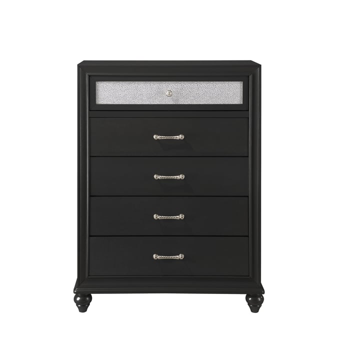 Crown Mark Lila Black Chest CRW-B4398-4