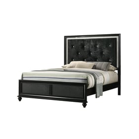 Crown Mark Lila Black King Bed