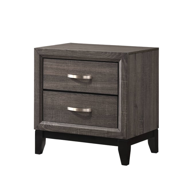 Crown Mark Akerson Grey Night Stand CRW-B4620-2