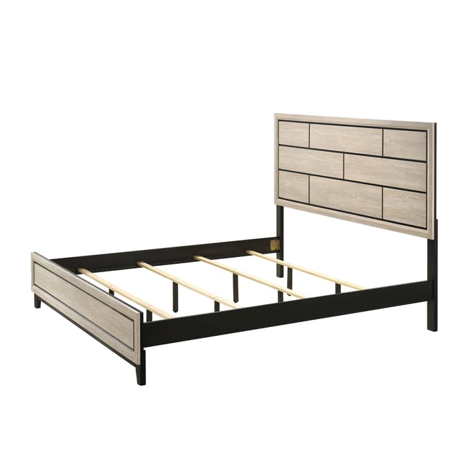 Crown Mark Akerson Drift Wood King Bed CRW-B4630-K-BED