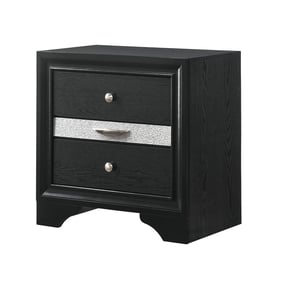 Crown Mark Regata Black Night Stand