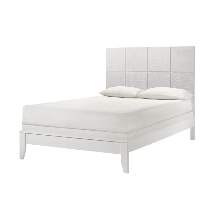 Crown Mark Denker White Queen Bed CRW-B4712-Q-BED