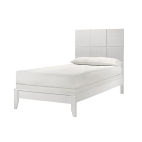 Crown Mark Denker White Twin Bed