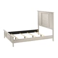 Sarter White King Bed