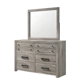 Crown Mark Tundra Dresser and Mirror