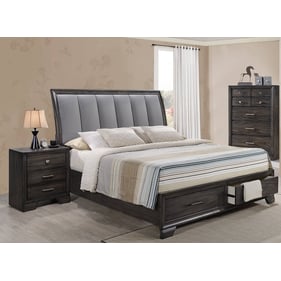 Crown Mark Jaymes 4pc Bedroom Set With Queen Storage Bed