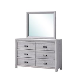 Crown Mark Adelaide Drift Wood Dresser and Mirror