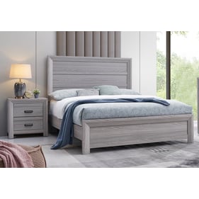 Crown Mark Adelaide Drift Wood 2pc Bedroom Set With King Bed