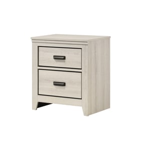 Crown Mark Carter White Night Stand