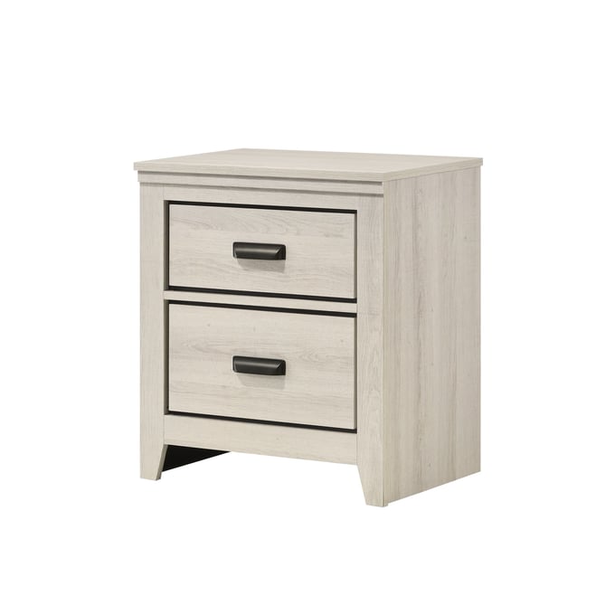 Crown Mark Carter White Night Stand CRW-B6810-2