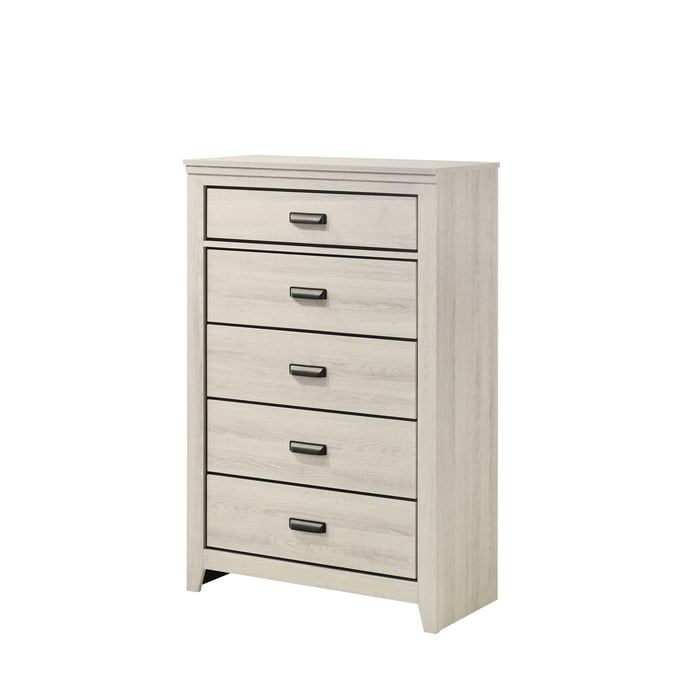 Crown Mark Carter White Chest CRW-B6810-4