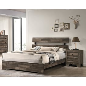 Crown Mark Atticus 4pc Bedroom Set With King Platform Bed