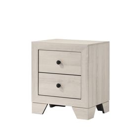 Crown Mark Atticus White Night Stand