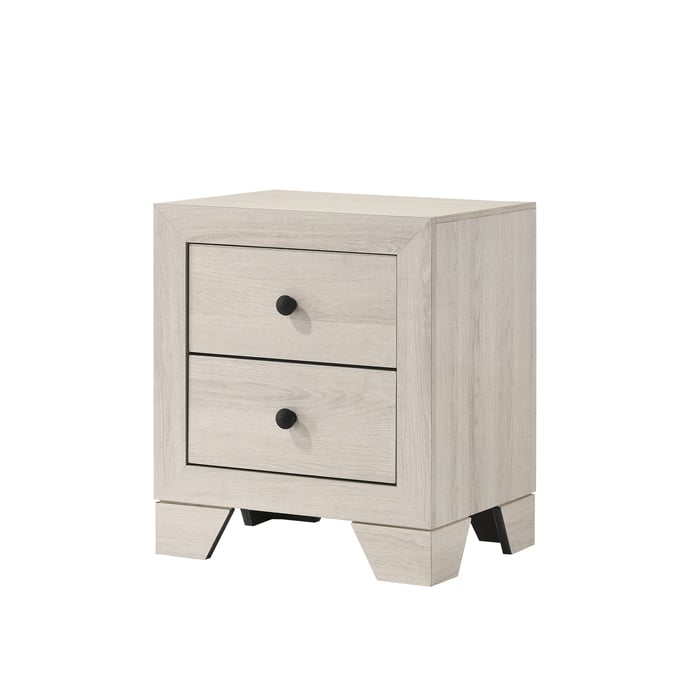 Crown Mark Atticus White Night Stand CRW-B6982-2