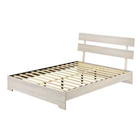 Crown Mark Atticus White Queen Platform Bed