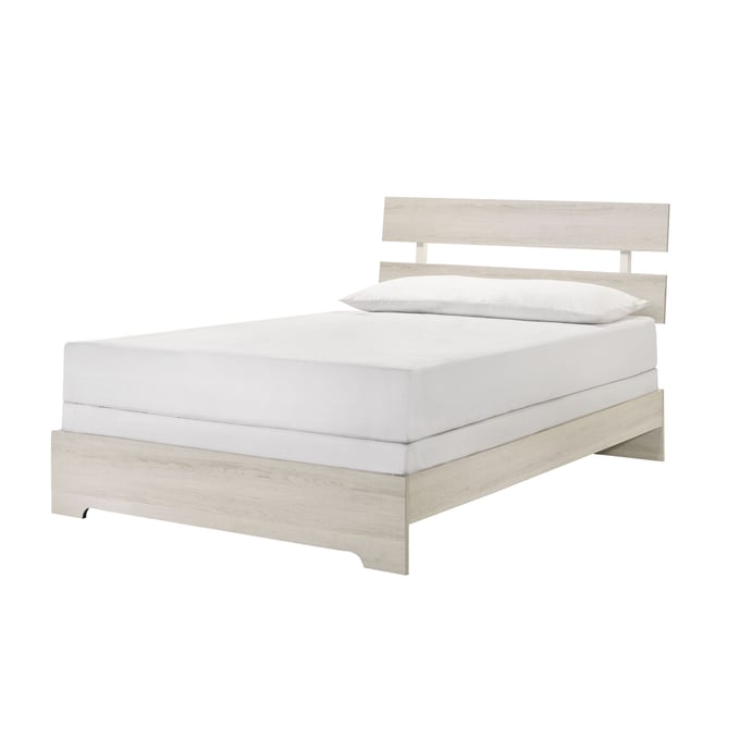 Crown Mark Atticus White Twin Platform Bed CRW-B6982-T-BED