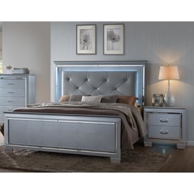 Crown Mark Lillian 2pc Bedroom Set with King Bed