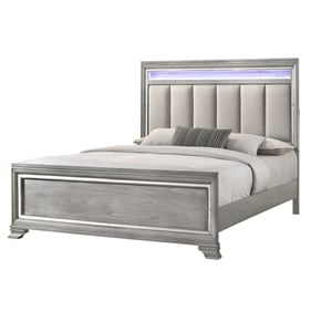 Crown Mark Vail Grey King Bed