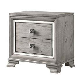 Crown Mark Vail Grey Night Stand