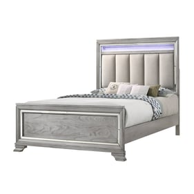 Crown Mark Vail Grey Queen Bed