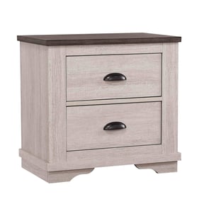 Crown Mark Coralee Chalk Grey Night Stand