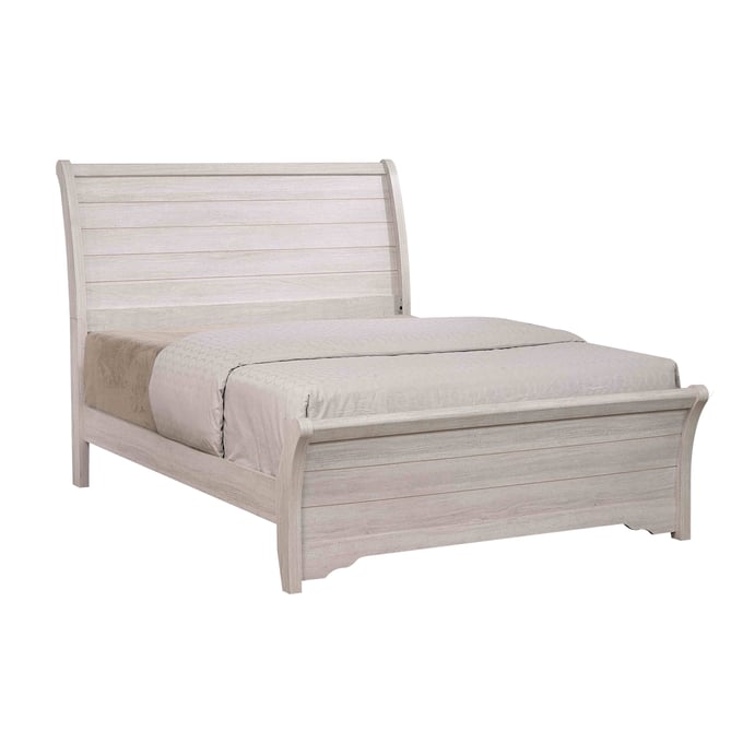 Crown Mark Coralee Chalk Grey King Bed CRW-B8130-K-BED