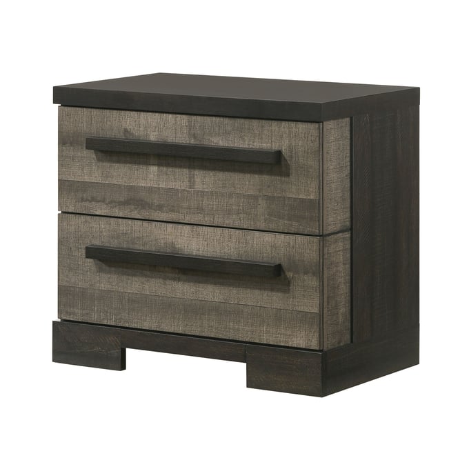 Crown Mark Remington Gray Ebony Night Stand CRW-B8160-2