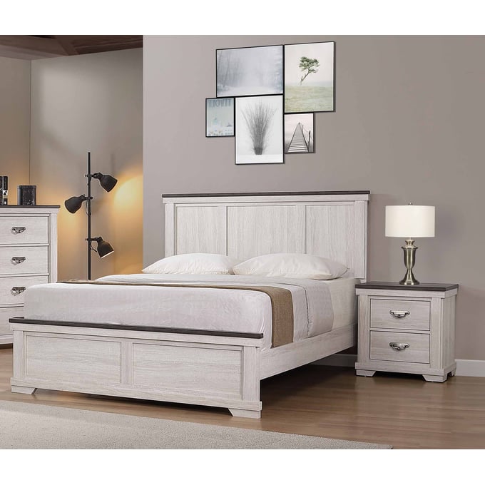 Crown Mark Leighton 2pc Bedroom Set with King Bed CRW-B8180-BR-S2