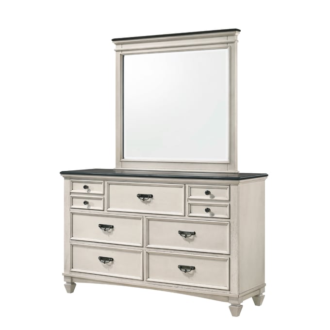 Crown Mark Sawyer Dresser and Mirror CRW-B9100-DRMR