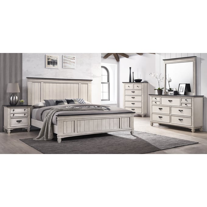 Crown Mark Sawyer 5pc Bedroom Set With Queen Bed CRW-B9100-Q-BED-S3