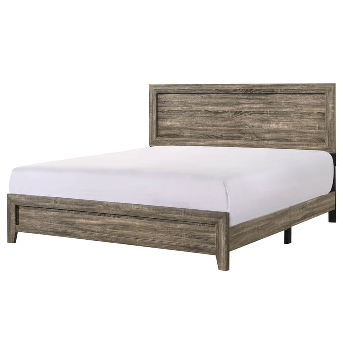 Crown Mark Millie Grey King Platform Bed CRW-B9200-K-BED