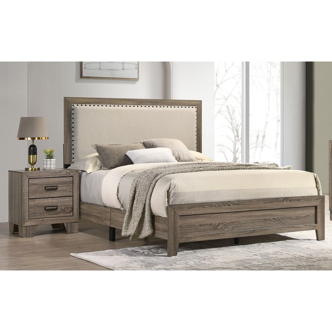 Crown Mark Millie Grey 2pc Bedroom Set With Full Bed CRW-B9205-F-BED-S1