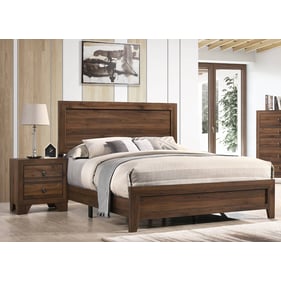 Crown Mark Millie Brown Cherry 4pc Bedroom Set With Full Bed