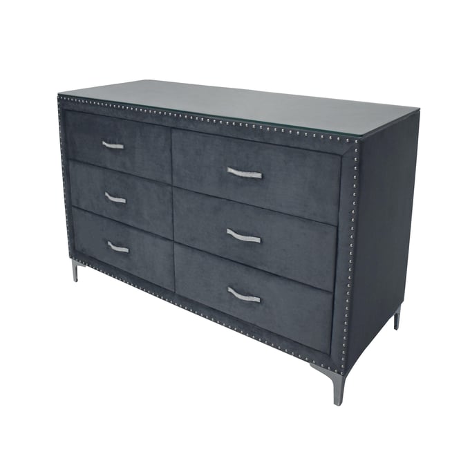 Crown Mark Lucinda Dark Grey Dresser CRW-B9260-1