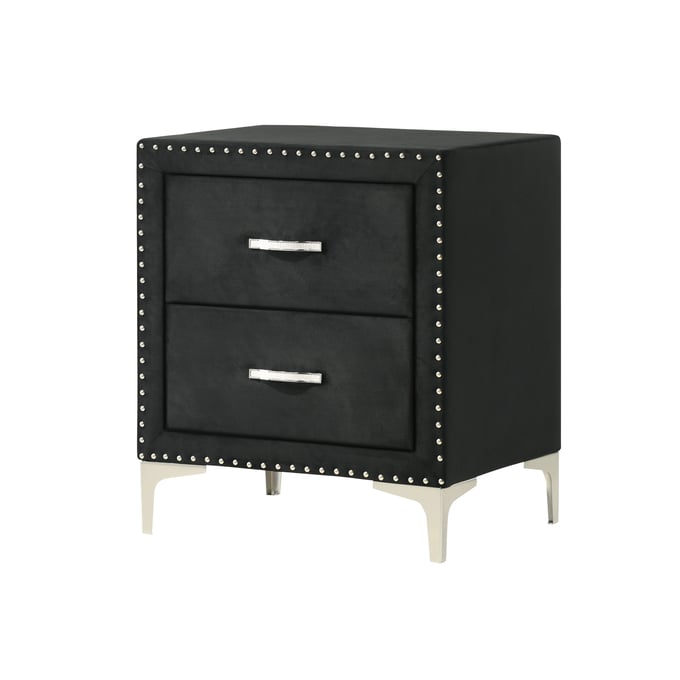 Crown Mark Lucinda Black Night Stand CRW-B9265-2N