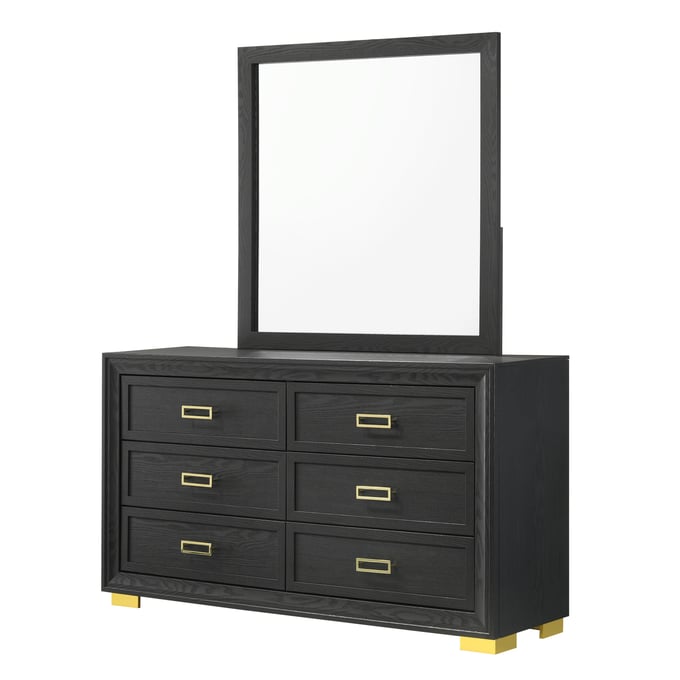 Crown Mark Pepe Dresser and Mirror CRW-B9290-DRMR