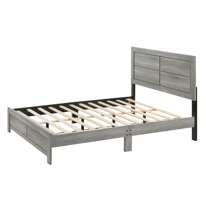 Crown Mark Hopkins Drift Wood King Platform Bed CRW-B9320-K-BED