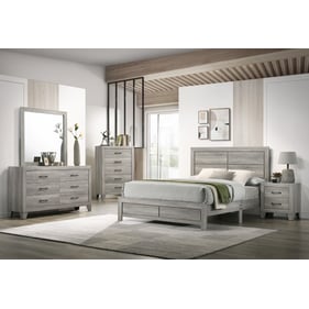 Crown Mark Hopkins Drift Wood 5pc Bedroom Set With King Bed