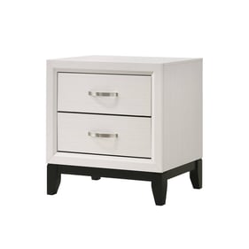 Crown Mark Akerson White Night Stand