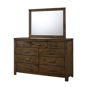 Crown Mark Curtis Dresser and Mirror