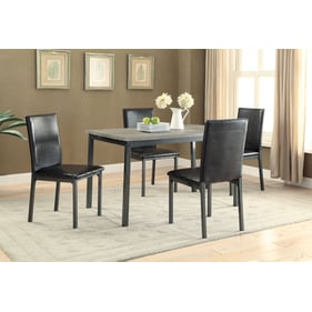 Coaster Furniture Garza Black Grey 5pc Dining Room Set