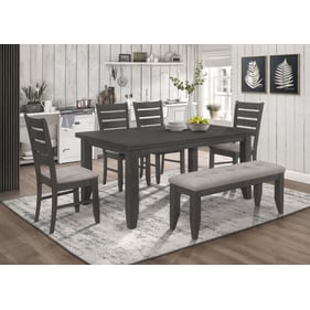 Coaster Furniture Dalila Dark Grey 6pc Dining Room Set