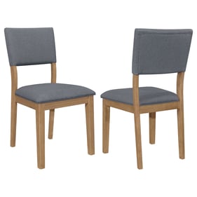 2 Coaster Furniture Sharon Blue Brown Dining Side Chairs