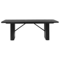 Catherine Rectangular Double Pedestal Dining Table Black