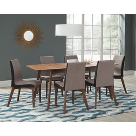 Coaster Furniture Redbridge Natural Walnut Grey 7pc Dining Room Set